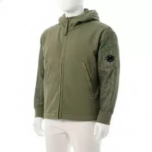 [CP컴퍼니]CP COMPANY Diagonal Raised Fleece Hooded Sweatshirt 19CMSS054A 005835M 652 다이애그널 레이
