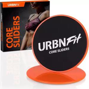 URBNFit 글라이더 디스크 코어 슬라이더 - 카펫과 하드우드 바닥에서 부드러운 슬라이딩을 위한 양면 운동