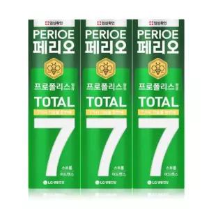 페리오토탈7 프로폴리스치약 스트롱 120g 3입