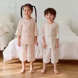 강아지 모달메쉬 칠부실내복(3color)