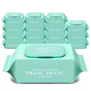 프랑프랑 플라스틱0 화이트 비데 물티슈 60gsm(무향)