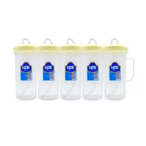 덕신 손잡이 빨대 물컵 500ml x5개 환자용 요양원 병원용 입원 [색상랜덤]