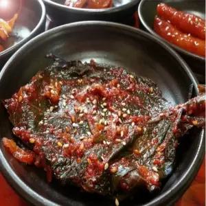 양념깻잎장아찌 500g 아이스팩포장 잘 삭혀진 깻잎 식품 신선식품 반찬 장아찌 깻잎장아찌