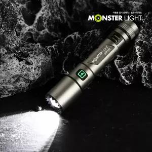 몬스터라이트 미니 토치 충전식 줌 LED 펜라이트 손전등