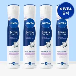 니베아 데오드란트 더마 컨트롤 리스토어 스프레이 200ml 4개