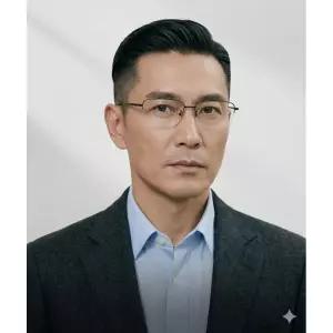 남성 초경량 티타늄 빅사이즈 안경 반무테 큰얼굴 좌우긴 오버사이즈
