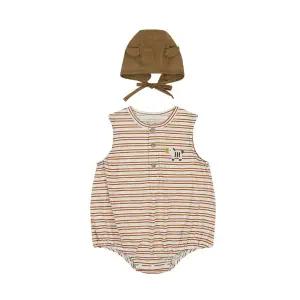 [롯데백화점]아가방 지프바디수트(모자)(CAMEL) 01S317520