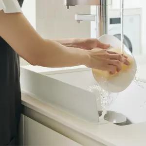 한샘 올데이 워터펜스 61.5cm 화이트 싱크대물막이 실리콘 가림막 강한흡착
