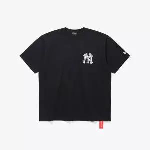[뉴에라] MLB 뉴욕양키스 리소그래프 티셔츠 블랙 15147518