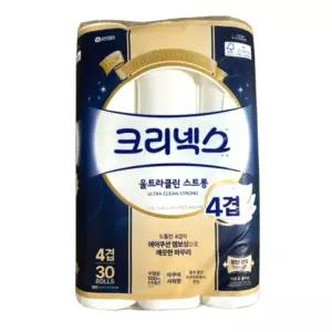 크리넥스 울트라클린 도톰한 4겹 휴지 25m 30롤 x 1팩
