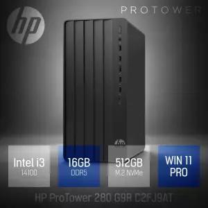 ⓒ HP 프로타워 280 G9R C2FJ9AT i3-14100 16GB 512GB WIN11 / 가정용 인강 사무용 업무용 가성비 데스크탑