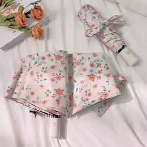 꽂무늬 패턴 3단 자동 우산 양산 양우산 휴대용우산