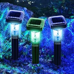 태양광 LED 야생동물 퇴치기 2개 1세트 60평 두더지 뱀 들쥐 전지패널 초음파 퇴치기