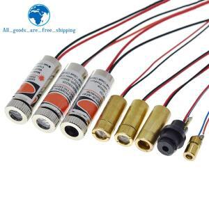 650nm 5mW 레드 포인트/라인/크로스 레이저 모듈 헤드 유리 렌즈 초점 조절 가능 다이오드 산업용 등급