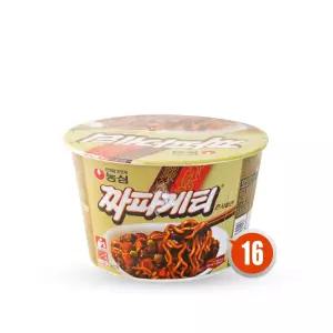 농심 짜파게티 큰사발 123g x16개/ 컵라면