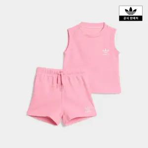 [아디다스키즈](의정부점)[adidas kids] (A080-A100) 와플 쇼츠 탱크 세트 (KC8080)