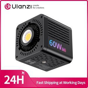 울란지 C60 RGB 60W RGB COB 비디오 라이트 RGB 바이컬러 필 라이트 2500-6500K COB 라이트 실내/실외 촬