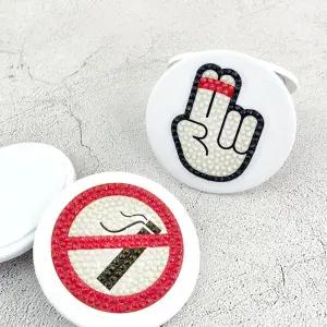 흡연예방 보건교육 금연마크 손거울 DIY만들기 휴일놀이 엄마표미술 공예키트 취미반