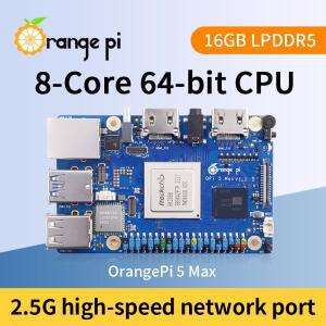 Raspberry PiOrange Pi 5 Max 16GB RAM LPDDR5 개발 보드 RK3588 6 TOPS NPU PCIE 2.5G LAN Wi-Fi 6E + BT