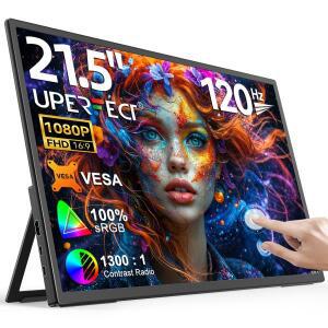 UPERFECT UMax 21 터치스크린 컴퓨터 디스플레이 21.5인치 120Hz 1080P HDMI Type C 외부 휴대용 모니터 노