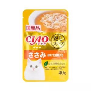 이나바 챠오 다시스프 파우치 고양이 간식 닭가슴살&가리비관자 (IC-213)