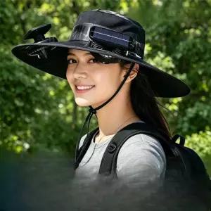 루멘딜 태양광선풍기모자 낚시 태양열 캠핑 야외 농사