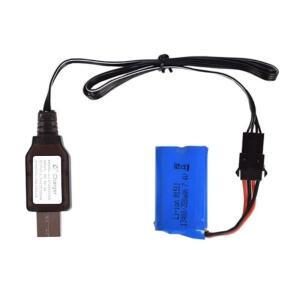 7.4V SM4P 역방향 충전기 4핀 리튬 배터리 USB 케이블