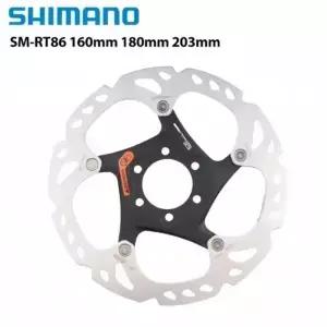 Shimano XT SM-RT86 SLX MTB 브레이크 용 6 볼트 손톱 160mm 로터