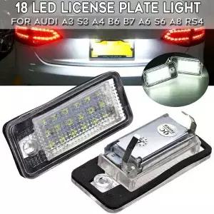아우디 A3 S3 A4 S4 A6 C6 A8 S8 Q7 LED 번호판 라이트 자동차 적합