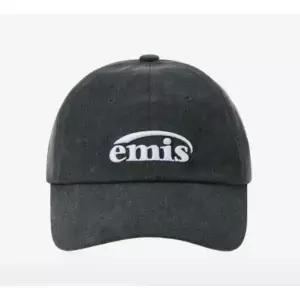 [이미스] NEW LOGO PIGMENT BALL CAP-BLACK