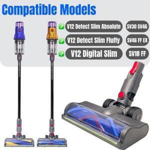 다이슨 V12용 디텍트 슬림 앱솔루트 SV18 SV30 SV33 SV46 SV49 헤드 클리너 헤드(녹색 LED 조명 포함), 카