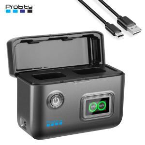 Probty NP-FW50 배터리 충전기 빠른 듀얼 슬롯 A6000 zv-e10 A7ii A7 A7II A5100용