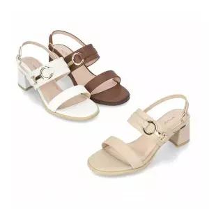 엘칸토 인텐스 여성 더블 스트랩 미들 힐 샌들 5.5cm LCWW38I426 409081