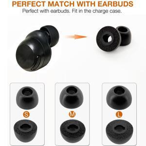 TENNMAK 교체용 메모리폼 이어팁 (Technics EAH-AZ100 무선 이어버드용), 블랙 폼 이어팁