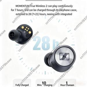 SENNHEISER MOMENTUM 2 진정한 무선 이어 스포츠 러닝 음악 이어플러그 HIFI 스테레오 헤드폰 블루투스 이