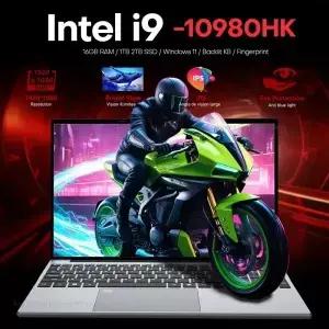 15.6인치 게이밍 노트북 컴퓨터 인텔 i9 10980HK i3 6100 PC 게이머용 16GB RAM 1TB SSD 지문인식 잠금해제