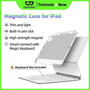 iPad Pro 11 13 2024 M4 Air 6 4/5 12.9 매직 키보드 호환 케이스 연필 홀더 용 마그네틱