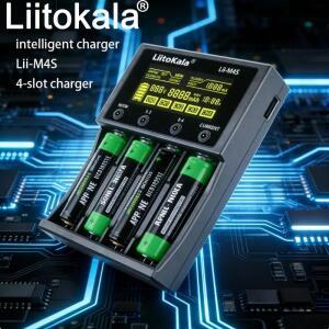 LiitoKala Lii-M4S M4 18650 LCD 다기능 배터리 충전기 (3.7V 1.2V 26650 21700 14500 AA AC 호환)