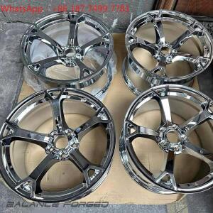 니스모 V1 단조 휠 19x95 5x1143 트리플 크롬 370Z 용