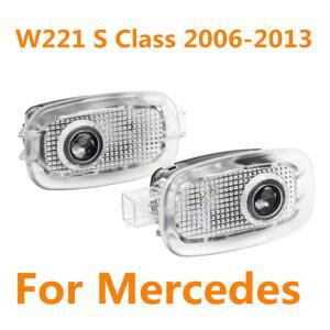 LED 자동차 도어 로고 그림자 환영 프로젝터 조명 액세서리 메르세데스 벤츠 W221 S 클래스 S500 S63 S65