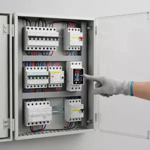 AC30-400V DIN 레일 장착형 디지털 에너지 미터 전압계 산업용 가정용 전력 소비량 모니터