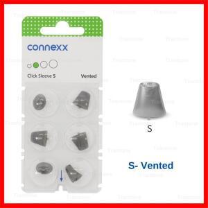 Signia Rexton Vibe 보청기 오픈 돔 connexx 클릭 슬리브 통풍형 이어팁(오픈 핏 및 CIC ITC ITE 보청기용)