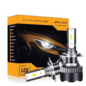 HLXG h7 자동차 헤드라이트램프H8 H11 9005 HB3 조명안개등20000LM12V