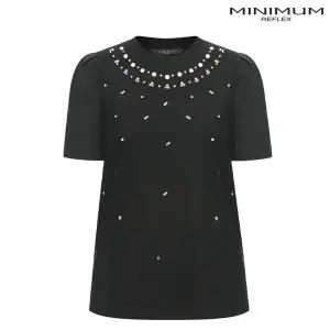 [미니멈](광주신세계)벌룬 비즈 티셔츠 MYBAJI4300-BK