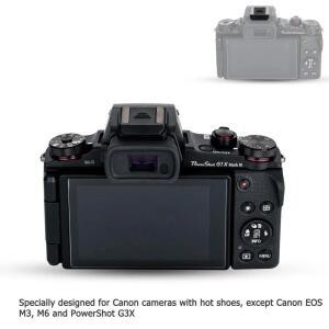 캐논 EOS R100 M50 Mark II 1D 5D4 6D2 D60 90D 액세서리용 카메라 핫슈 커버 캡 보호대 2개
