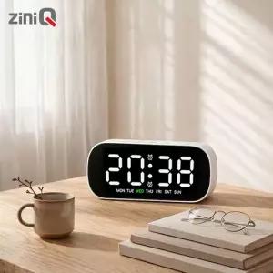 지니큐 지니큐 LED 무소음 전자알람시계 온도 날짜 시간 탁상용 ZQ-CM300