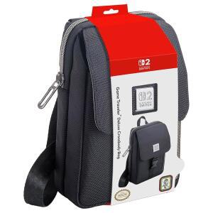 R.D.S. INDUSTRIES, INC. Game Traveler Licensed Nintendo Deluxe Switch, Crossbody 2, Designed Bag Vertical Black OLED, for (MC16) Switch