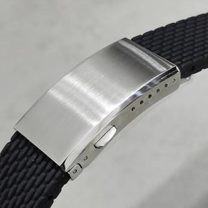16mm 18mm 20mm 22mm 스테인레스 스틸 접이식 버클 마이크로 구멍 조정 된 나비 걸쇠 밴드 브러시 시계 버