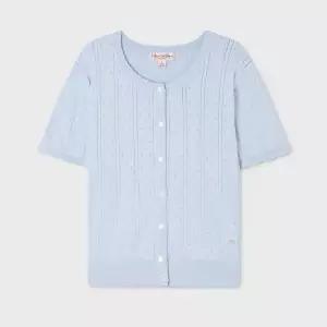 [롯데백화점]후아유 여성 반팔가디건 Punching Skashi Short Sleeve Cardigan WHCKG2522F