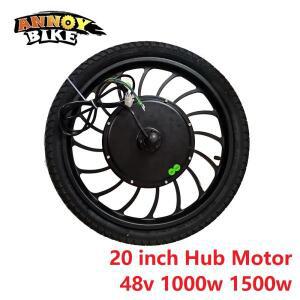 전기 자전거 BLDC 허브 모터 휠인력거 공압 타이어프론트 드라이브 및 리어 20 인치48V1000W